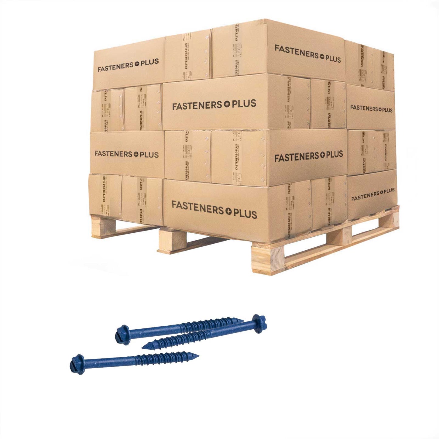 Tapcon 3/16" x 2-3/4" Blue Concrete Screw, Hex Head - Climaseal | Qty. 44,000 (Pallet)