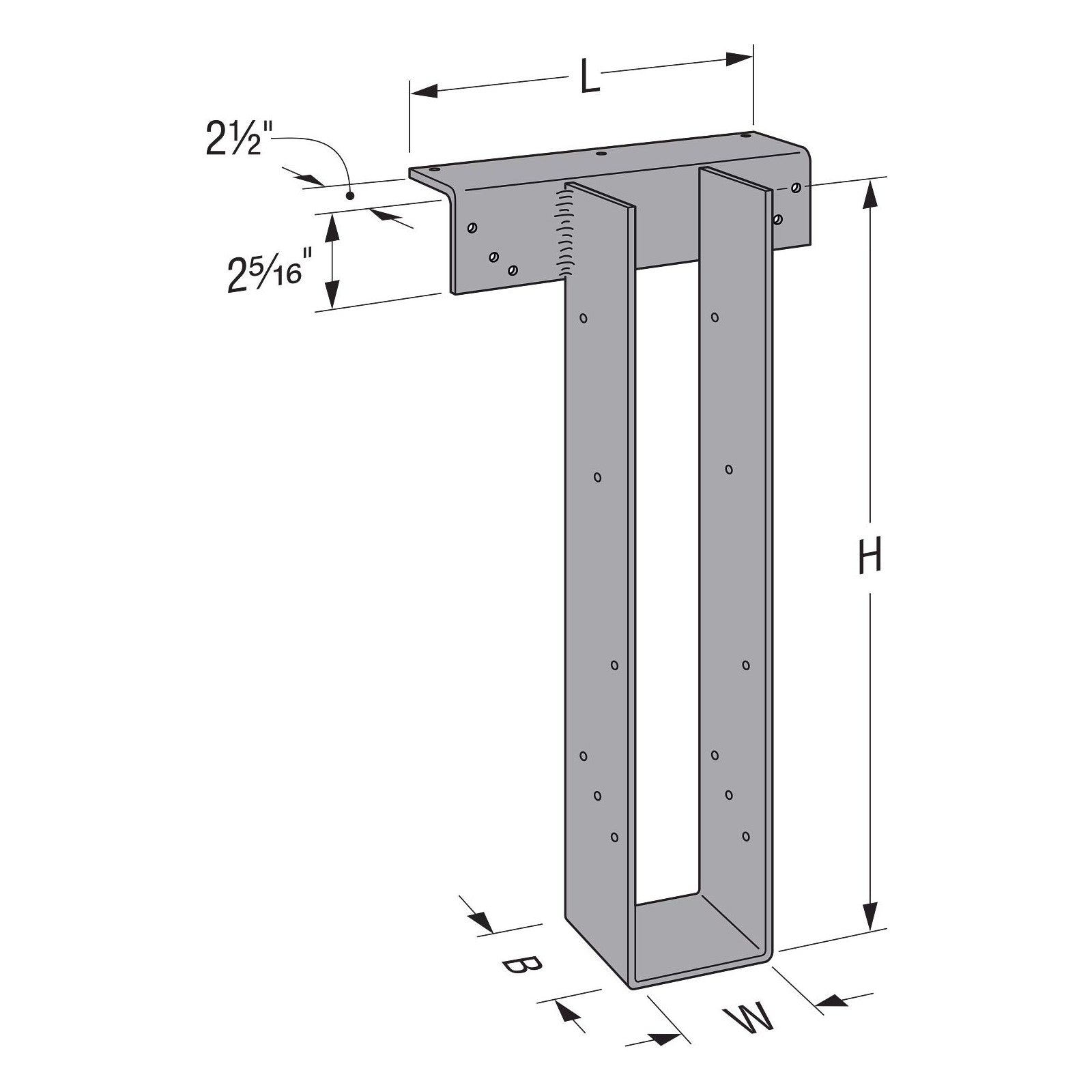 Simpson HWP High-Wind Purlin Hanger