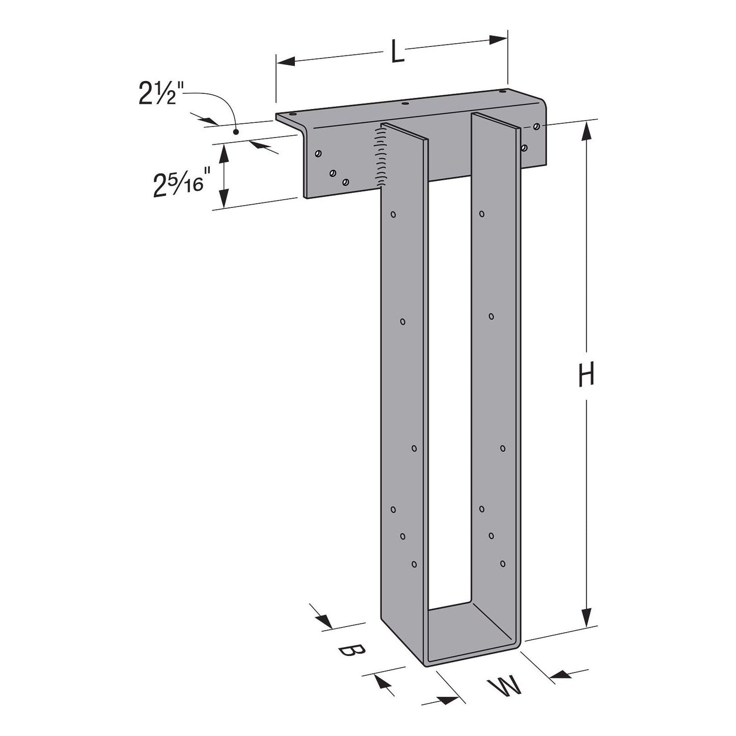 Simpson HWP High-Wind Purlin Hanger