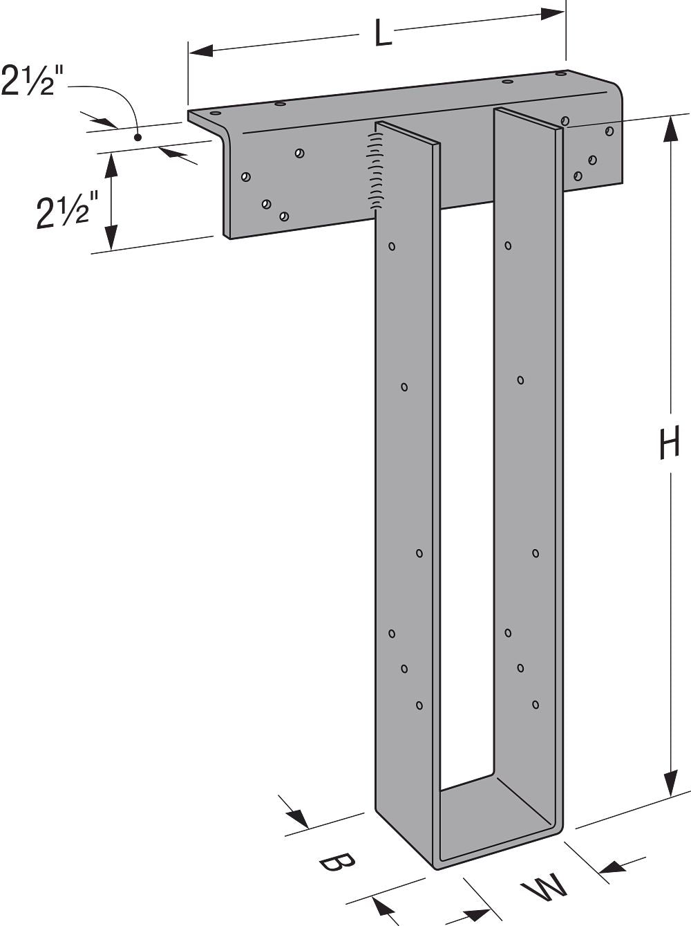 Simpson HWPH High-Wind Purlin Heavy Hanger