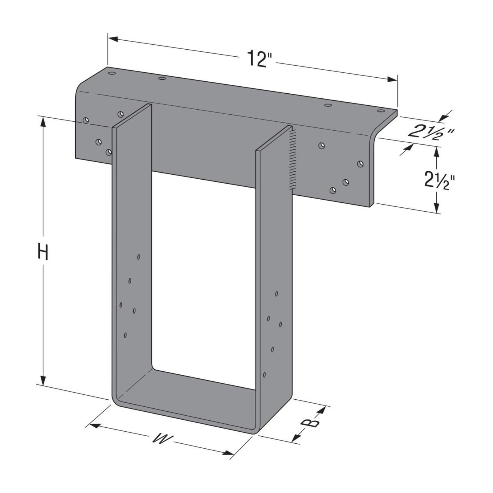 Simpson HWPH High-Wind Purlin Heavy Hanger