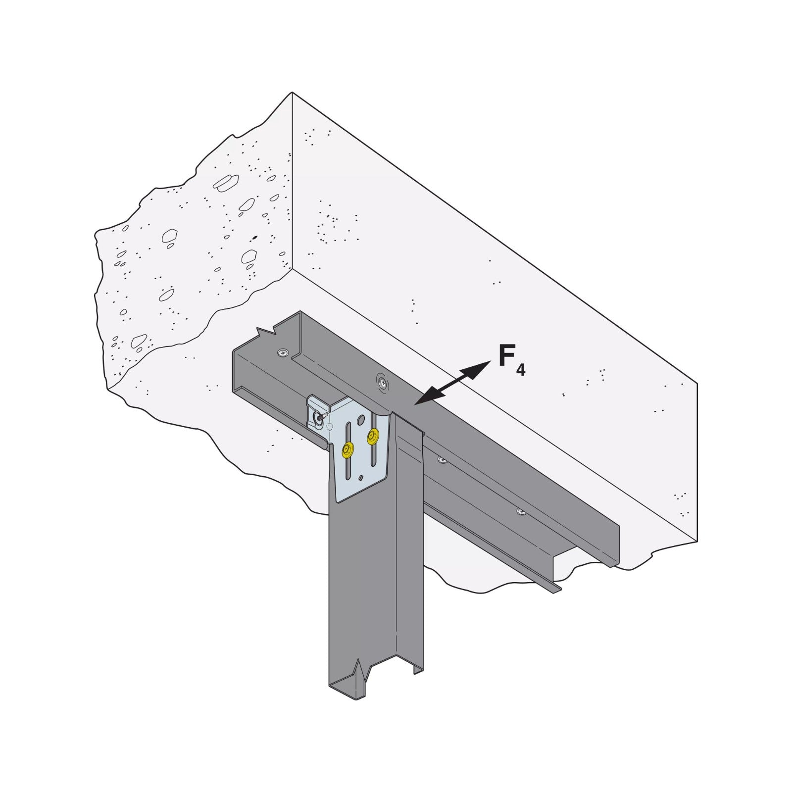 Simpson HWSC Head of Wall Side of Clip Connector