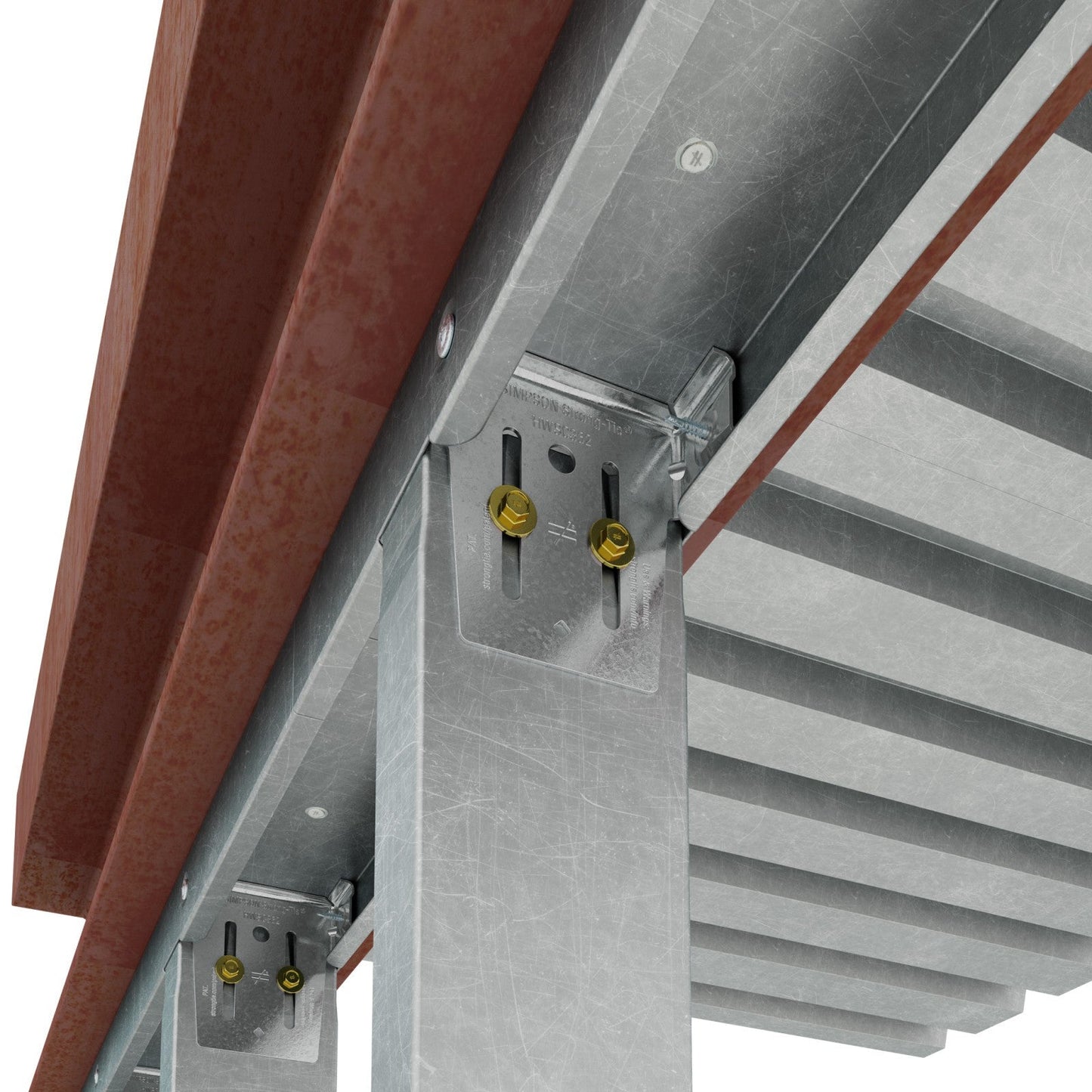 Simpson HWSC Head of Wall Side of Clip Connector installation