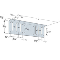 Simpson HYS12/68-KT25 Bypass Hybrid Strut W/Screws, Pkg 25