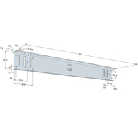 Simpson HYS30/97-KT10 Bypass Hybrid Strut W/Screws, Pkg 10