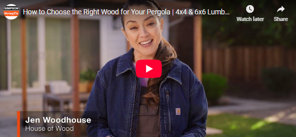 Load video: How to Choose the Right Wood for Your Pergola | 4x4 &amp; 6x6 Lumber