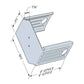 Simpson Strong-Tie 3 1/2" x 8" Zinc Galvanized Steel Ledger Connector