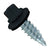 #12 X 34 inch Kwikseal Woodbinder Pole Barn Stitch Scew Black Pkg 250 image 1 of 2