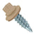 #12 X 34 inch Kwikseal Woodbinder Pole Barn Stitch Scew Tan Pkg 250 image 1 of 2