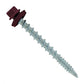 #10 X 2 inch Kwikseal Woodbinder Metal Roofing Screw Burgundy Pkg 250