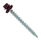 #10 X 2 inch Kwikseal Woodbinder Metal Roofing Screw Burgundy Pkg 250