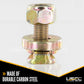 Double Stud L-Track Threaded Fitting | 5,500 lbs. BS