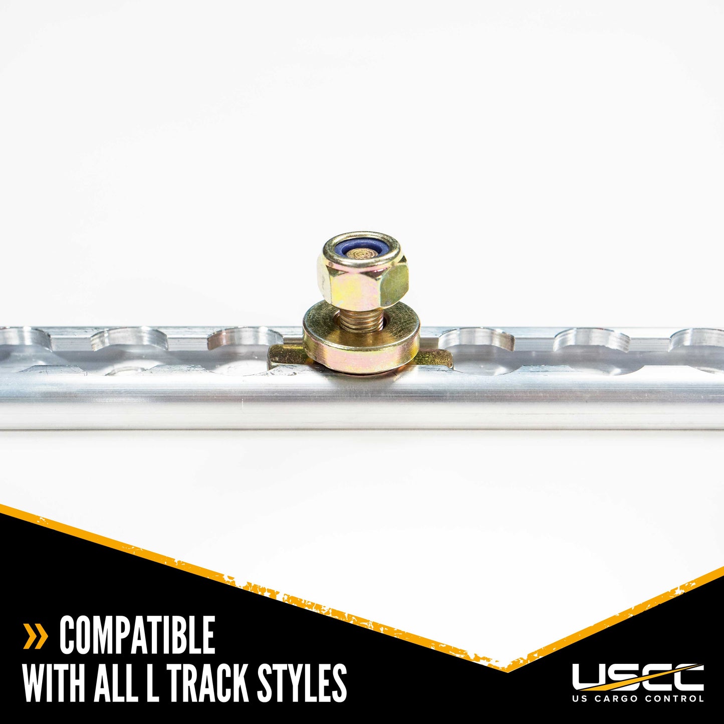 Double Stud L-Track Threaded Fitting | 5,500 lbs. BS