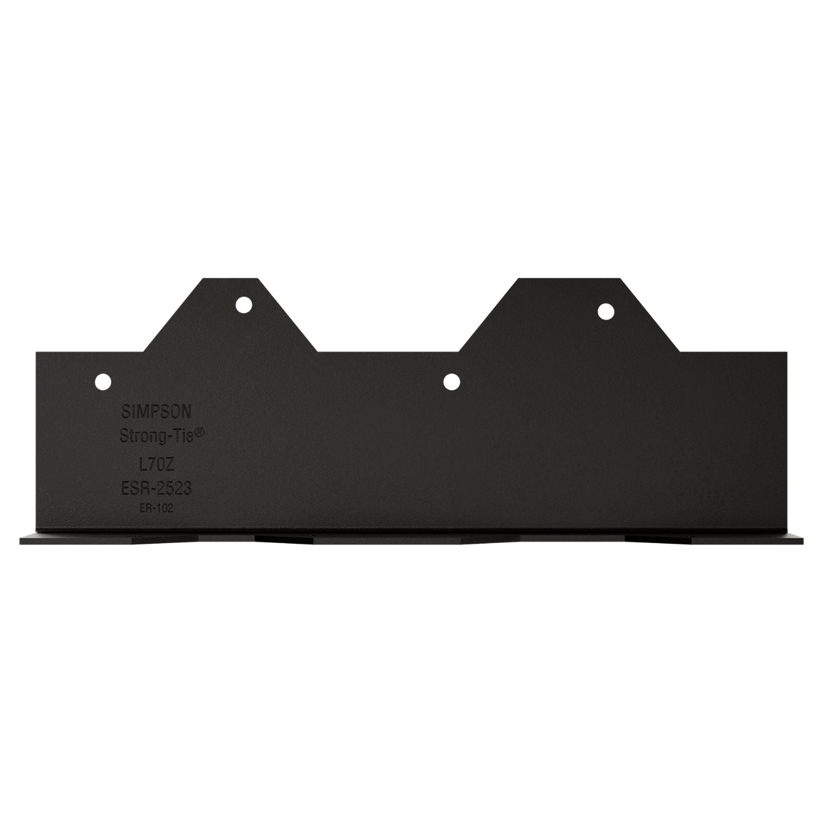 Simpson Strong-Tie L70PC 16 Gauge 7" Reinforcing L Angle - Black Powder Coat, ZMAX