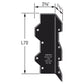 Simpson Strong-Tie L70PC 16 Gauge 7" Reinforcing L Angle - Black Powder Coat, ZMAX Specification
