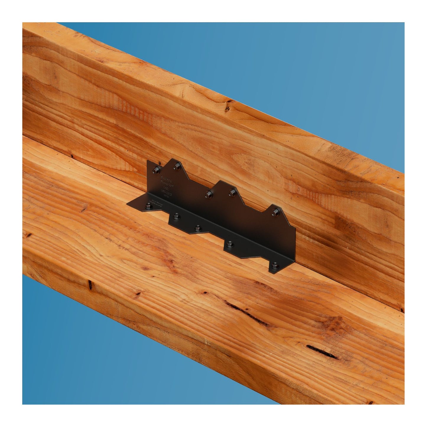Simpson Strong-Tie L90PC 16 Gauge 9" Reinforcing L Angle - Black Powder Coat, ZMAX Installation