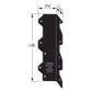Simpson Strong-Tie L90PC 16 Gauge 9" Reinforcing L Angle - Black Powder Coat, ZMAX Specification