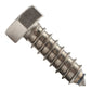 1/2"-6 x 1-1/2" Conquest Hex Head Lag Bolt for Wood - 304 Stainless Steel