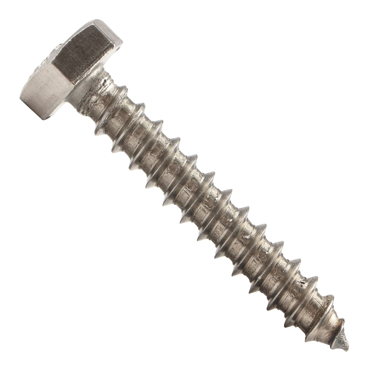 1/4"-10 x 1-1/2" Conquest Hex Head Lag Bolt for Wood - 304 Stainless Steel