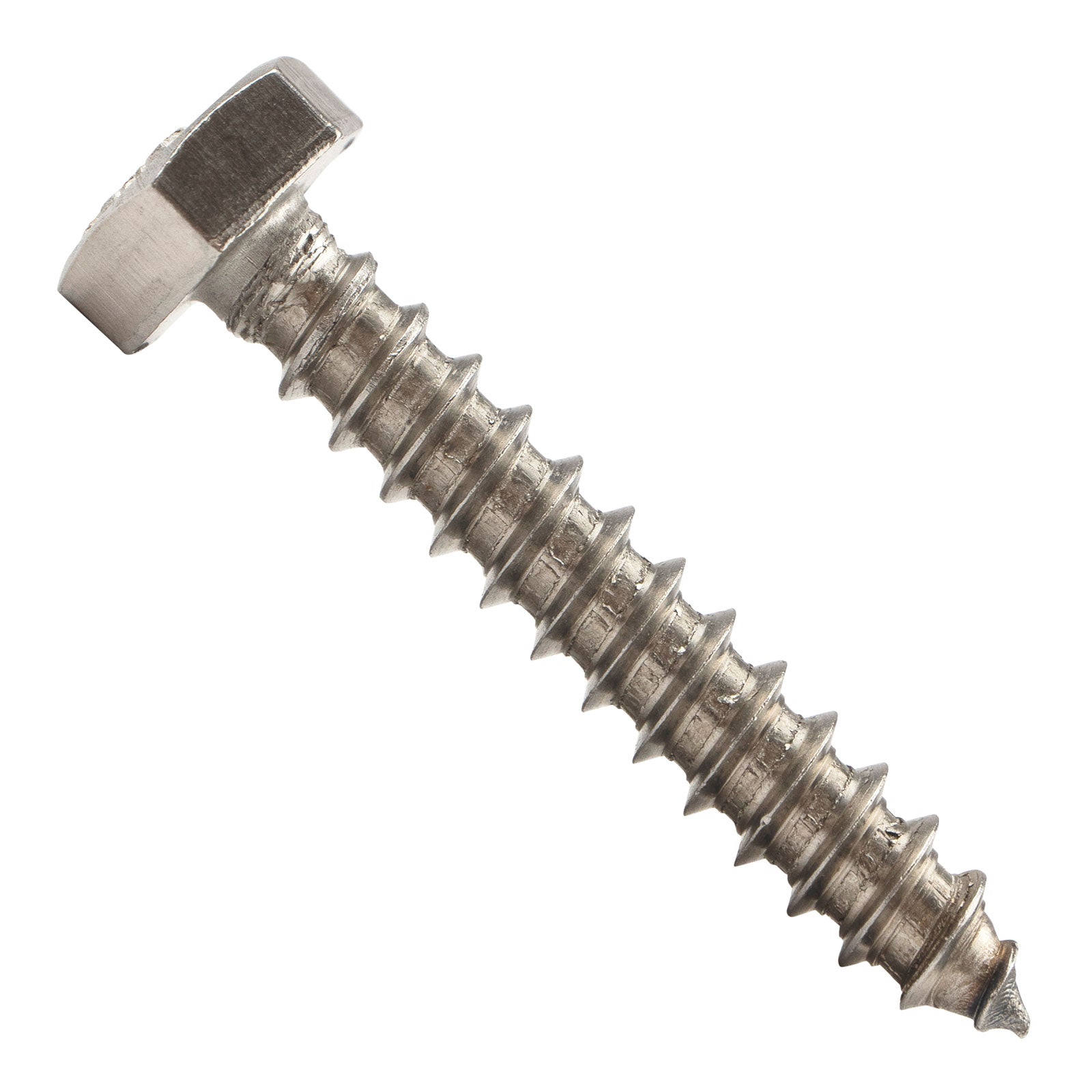 1/4"-10 x 1-1/2" Conquest Hex Head Lag Bolt for Wood - 304 Stainless Steel