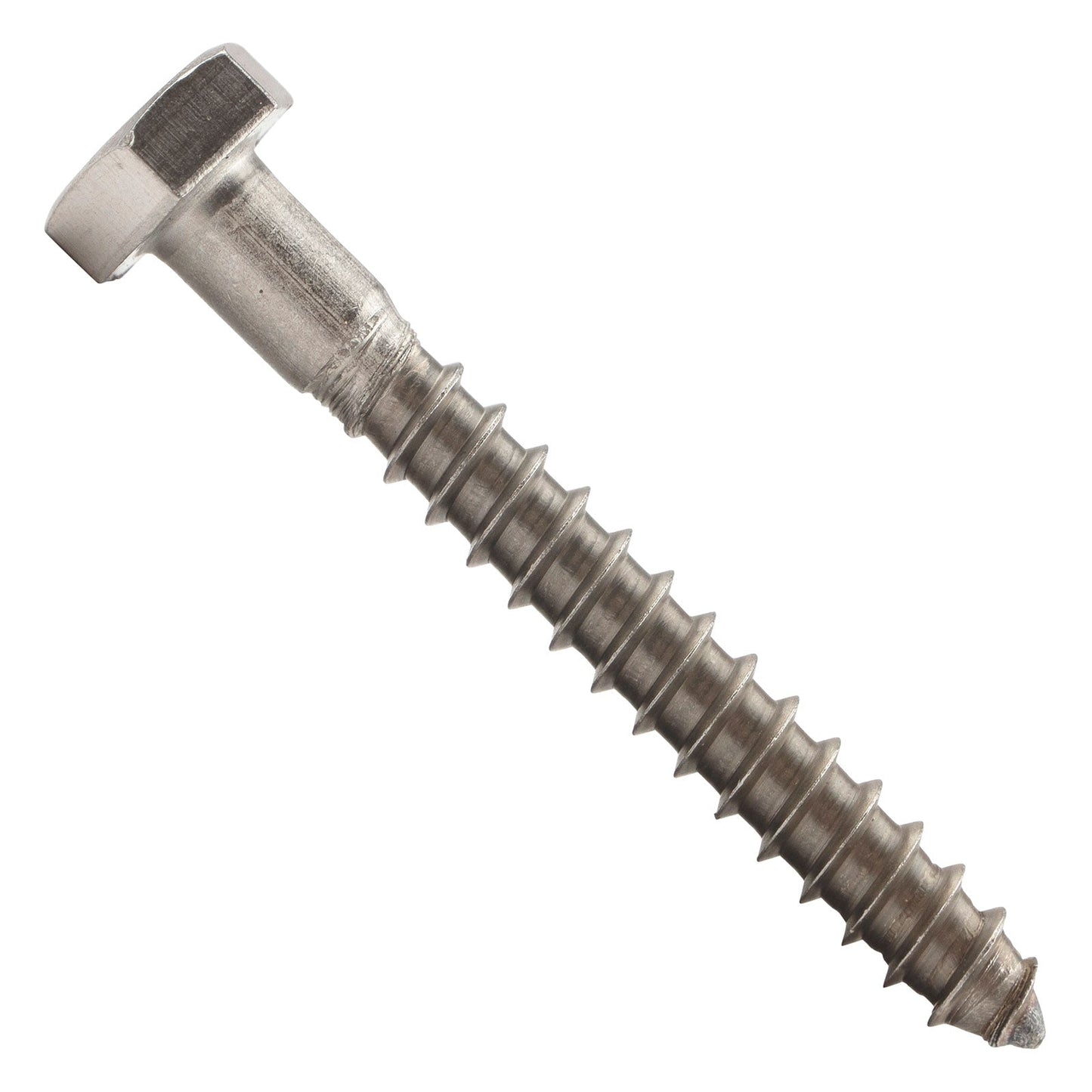 1/4"-10 x 2" Conquest Hex Head Lag Bolt for Wood - 304 Stainless Steel