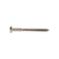 1/4"-10 x 2-3/4" Conquest Hex Head Lag Bolt for Wood - 304 Stainless Steel 