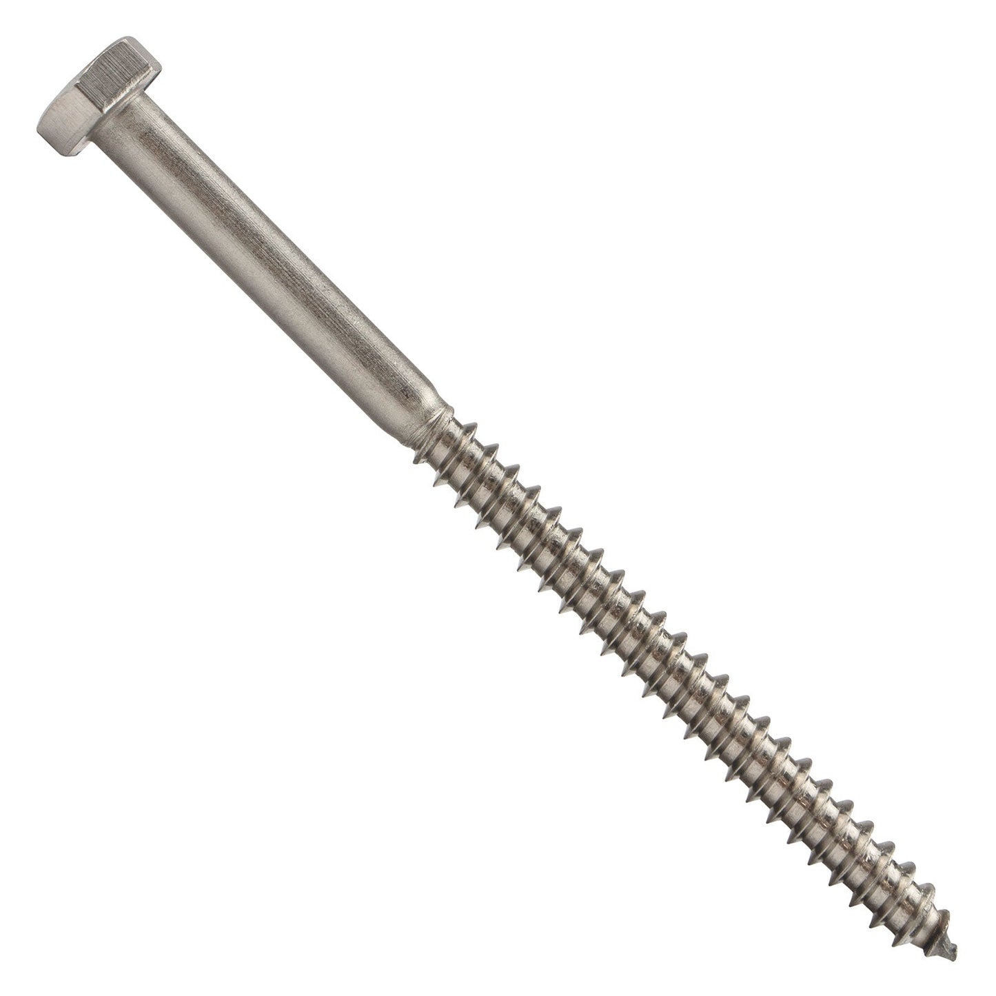 1/4"-10 x 4" Conquest Hex Head Lag Bolt for Wood - 304 Stainless Steel