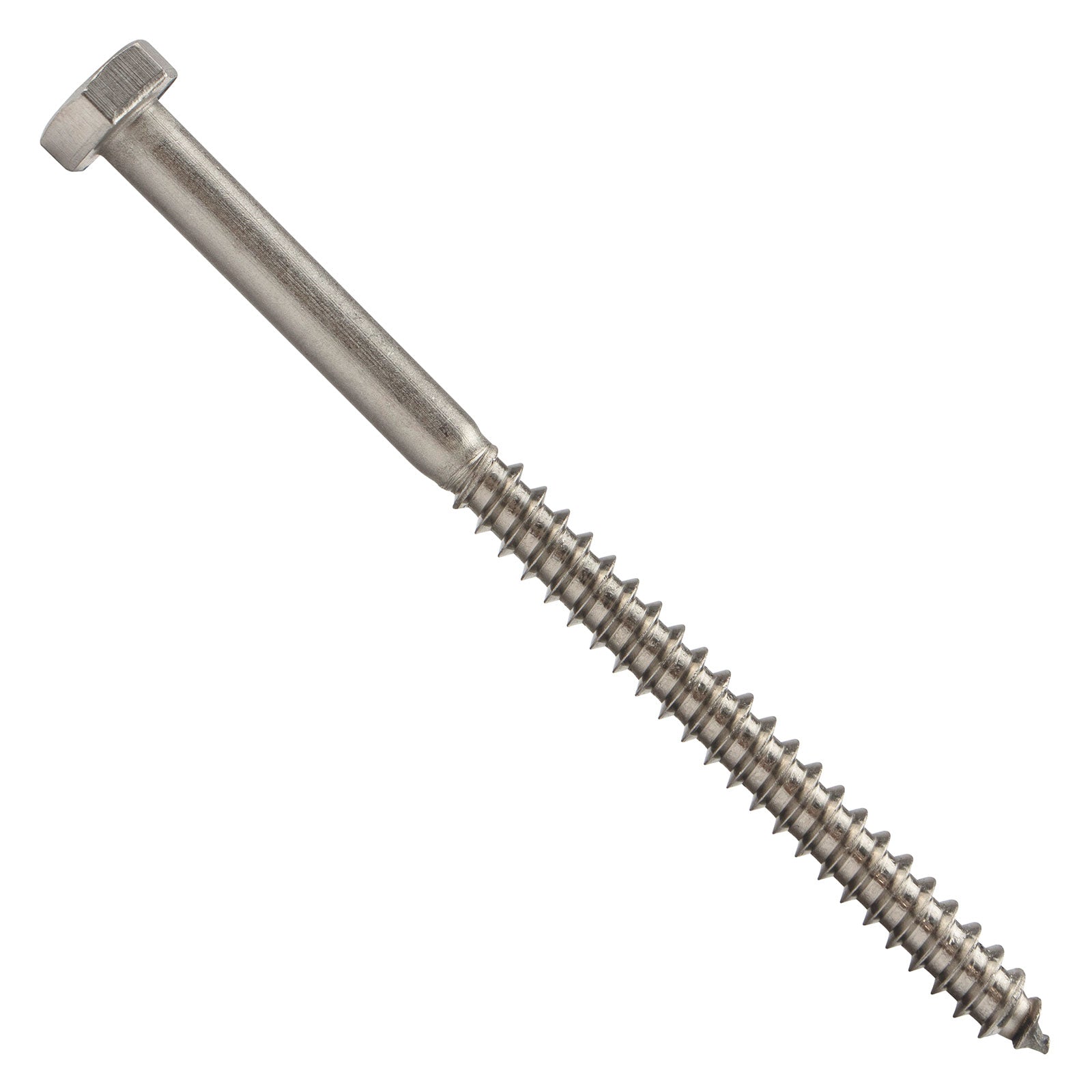 1/4"-10 x 4" Conquest Hex Head Lag Bolt for Wood - 304 Stainless Steel