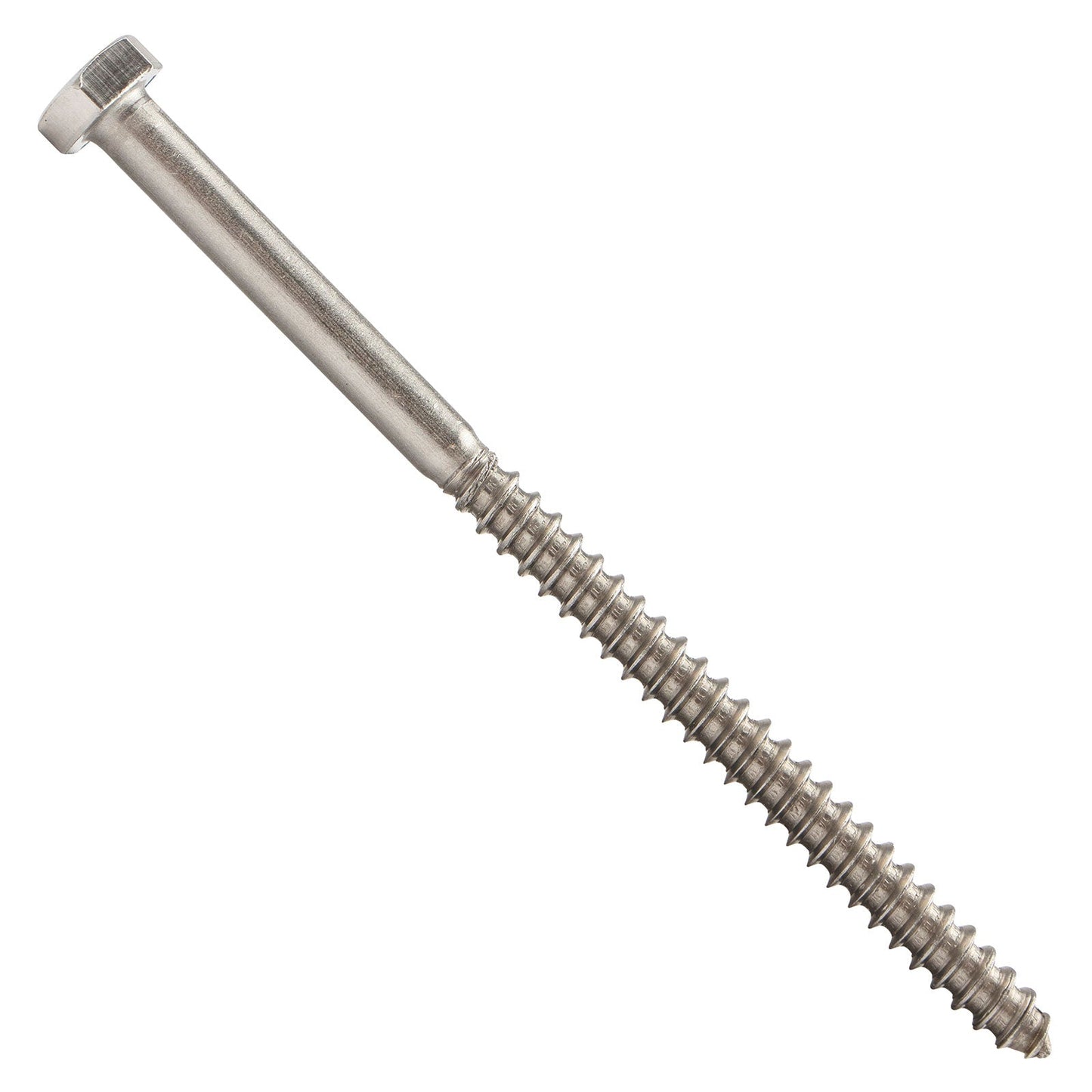 1/4"-10 x 4-1/2" Conquest Hex Head Lag Bolt for Wood - 304 Stainless Steel