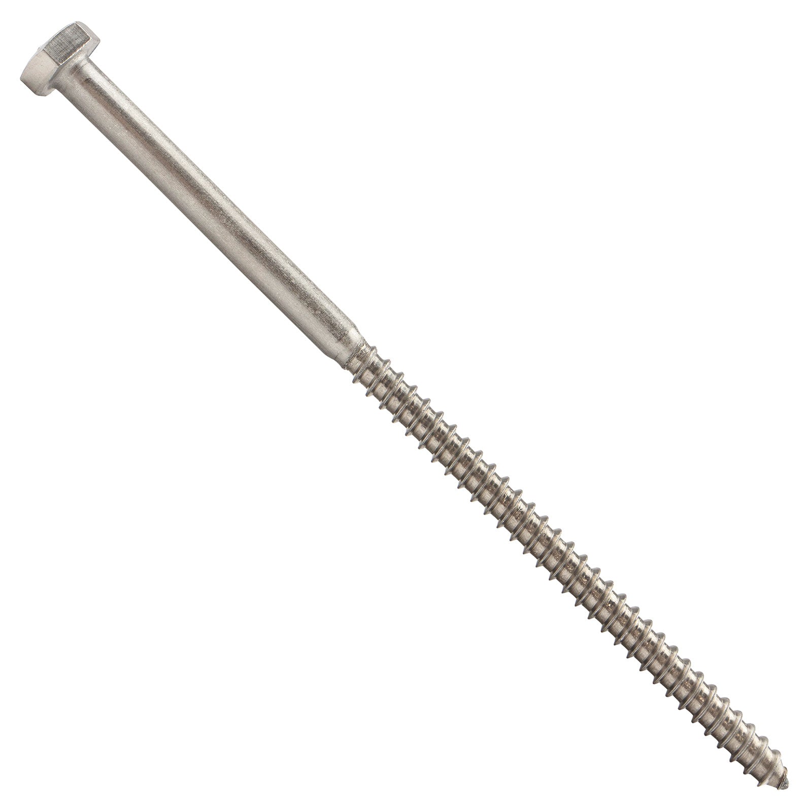 1/4"-10 x 5-1/2" Conquest Hex Head Lag Bolt for Wood - 304 Stainless Steel