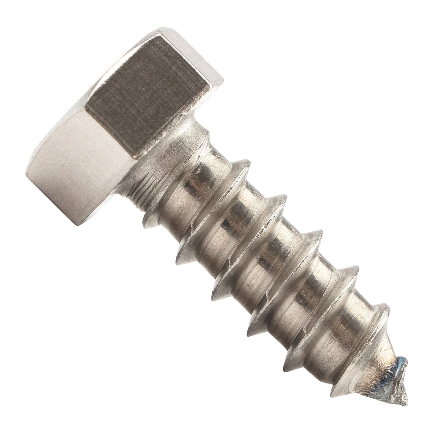 3/8"-7 x 1" Conquest Hex Head Lag Bolt for Wood - 304 Stainless Steel