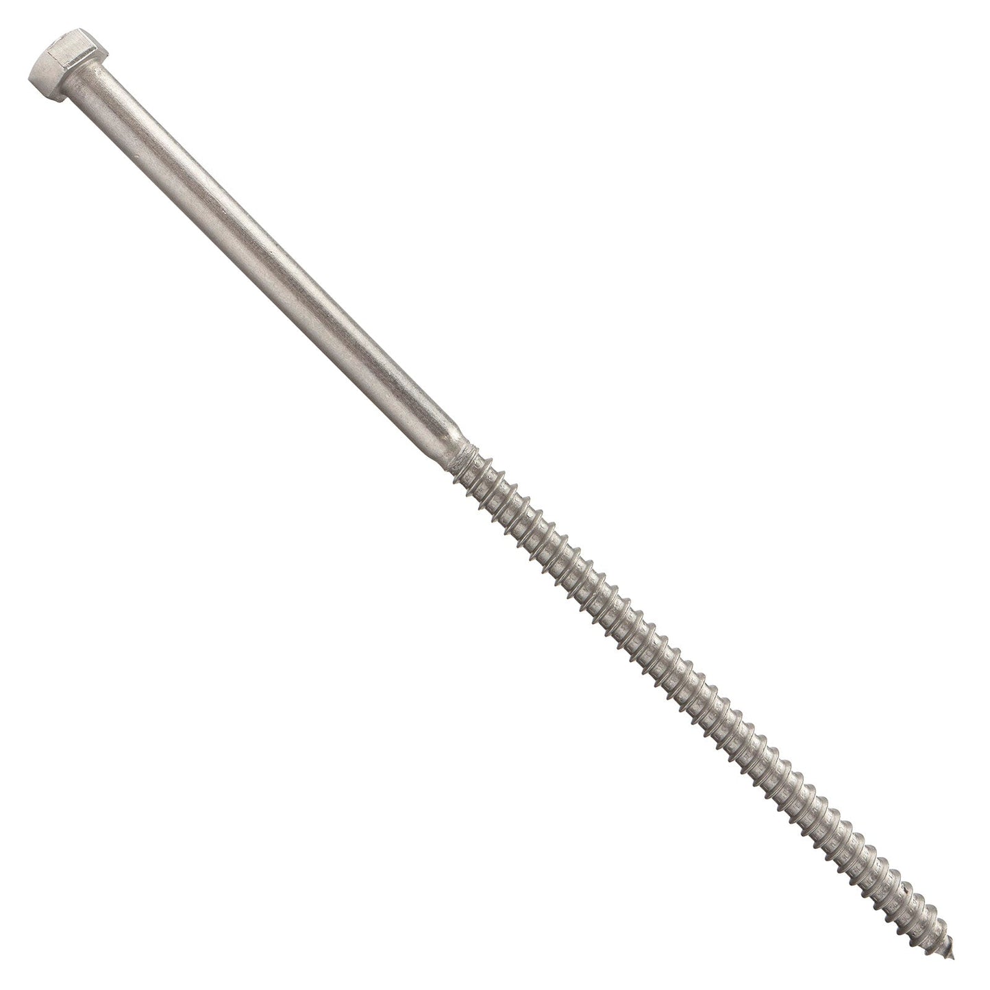 3/8"-7 x 10" Conquest Hex Head Lag Bolt for Wood - 304 Stainless Steel