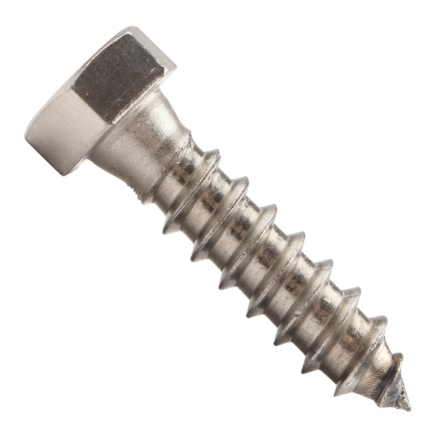 3/8"-7 x 1-1/2" Conquest Hex Head Lag Bolt for Wood - 304 Stainless Steel