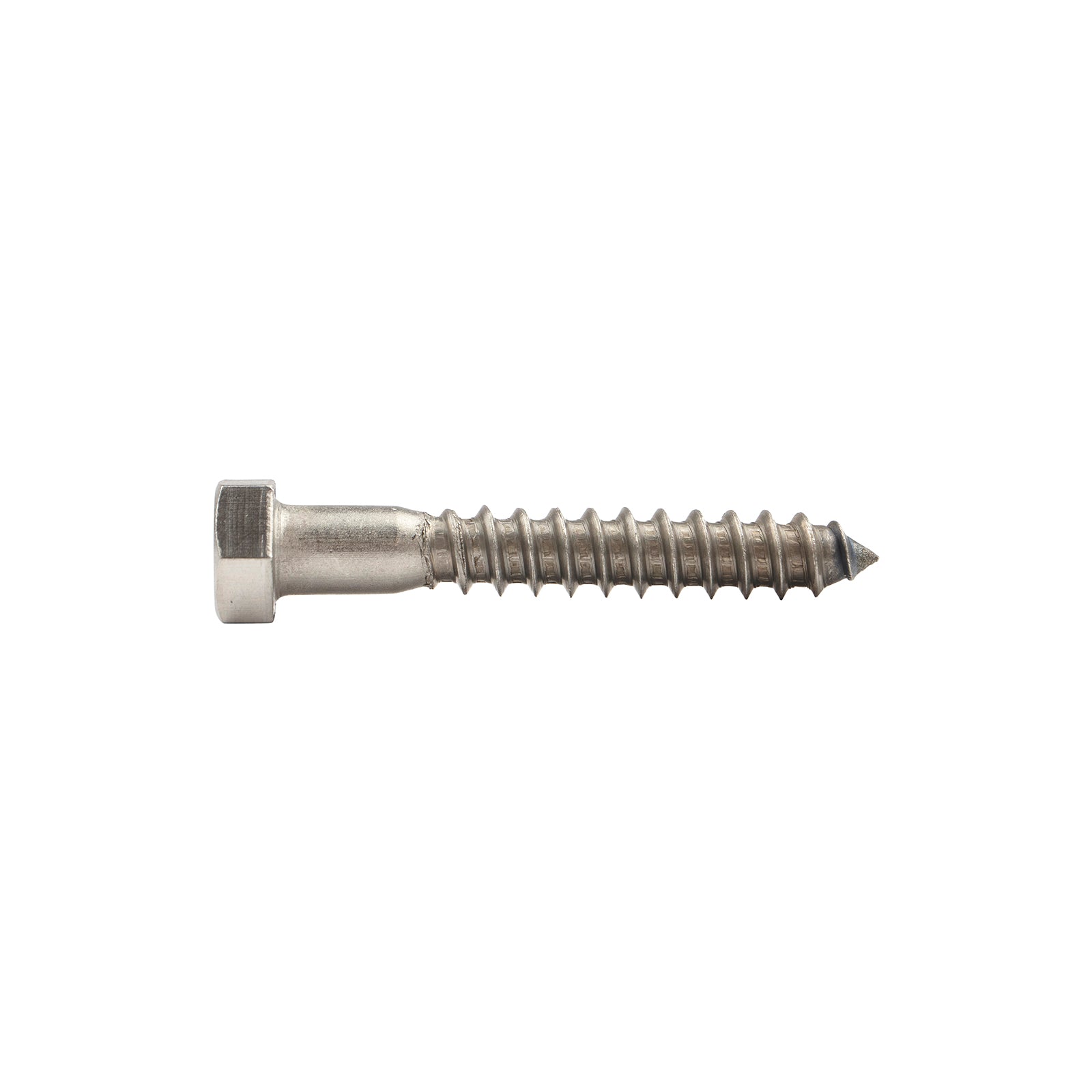 3/8"-7 x 2-1/2" Conquest Hex Head Lag Bolt for Wood - 304 Stainless Steel 