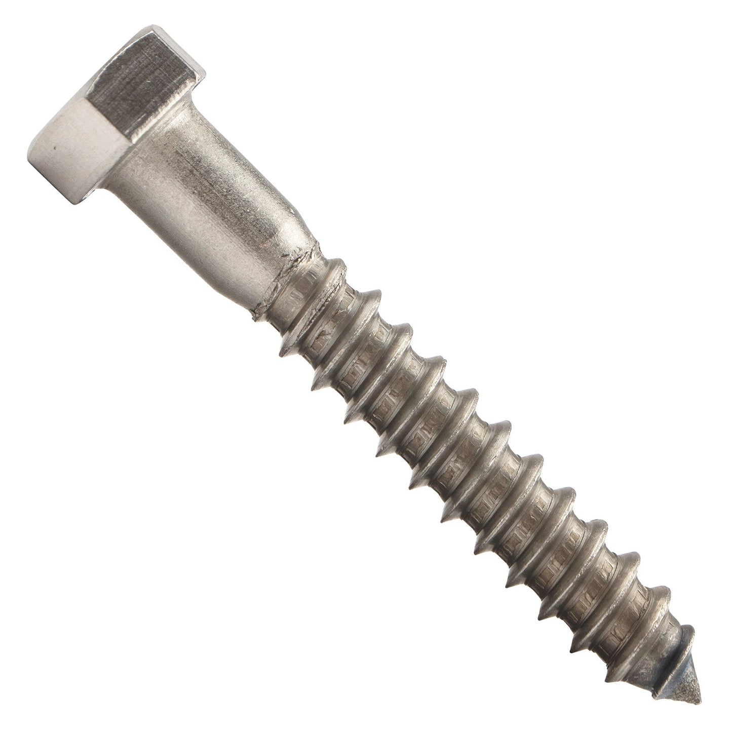 3/8"-7 x 2-1/2" Conquest Hex Head Lag Bolt for Wood - 304 Stainless Steel