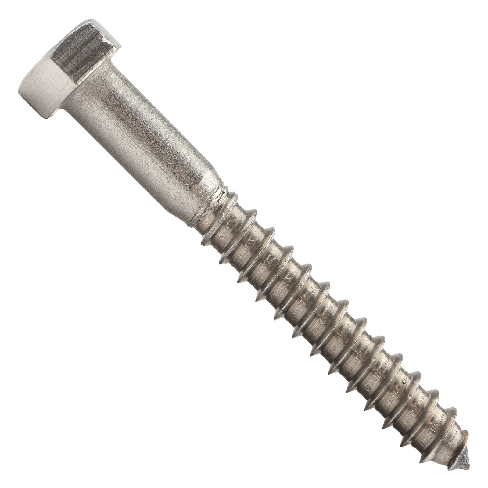 3/8"-7 x 3" Conquest Hex Head Lag Bolt for Wood - 304 Stainless Steel