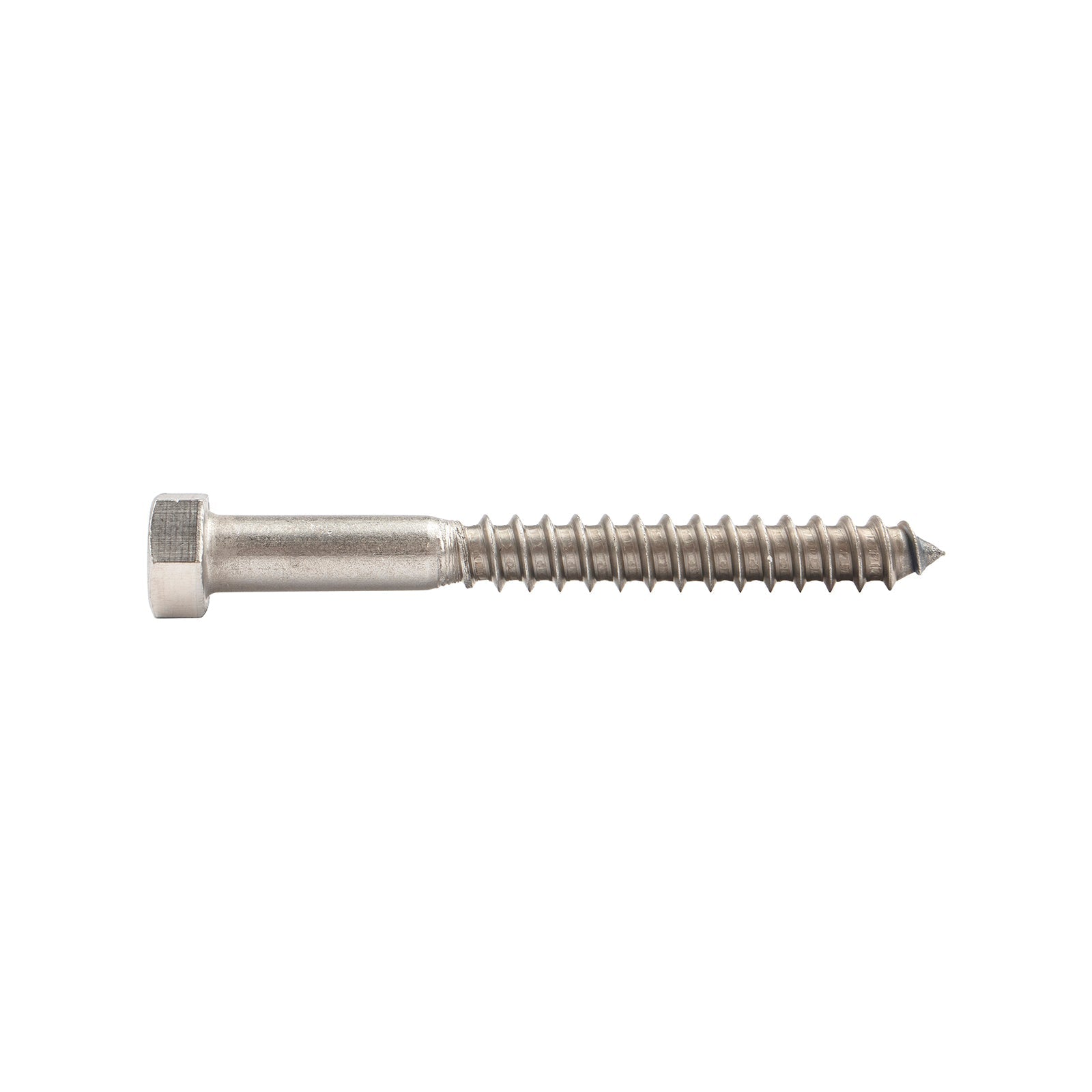 3/8"-7 x 3-1/2" Conquest Hex Head Lag Bolt for Wood - 304 Stainless Steel 