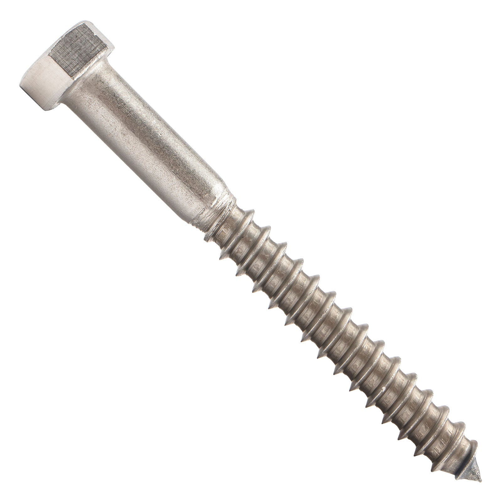 3/8"-7 x 3-1/2" Conquest Hex Head Lag Bolt for Wood - 304 Stainless Steel