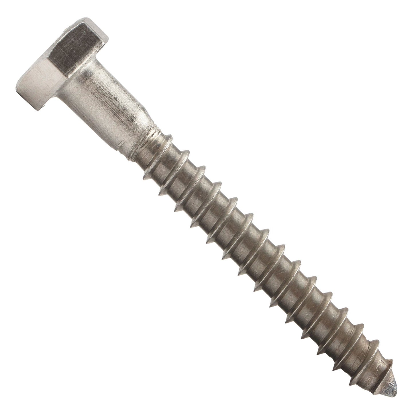 3/8"-7 x 4" Conquest Hex Head Lag Bolt for Wood - 304 Stainless Steel