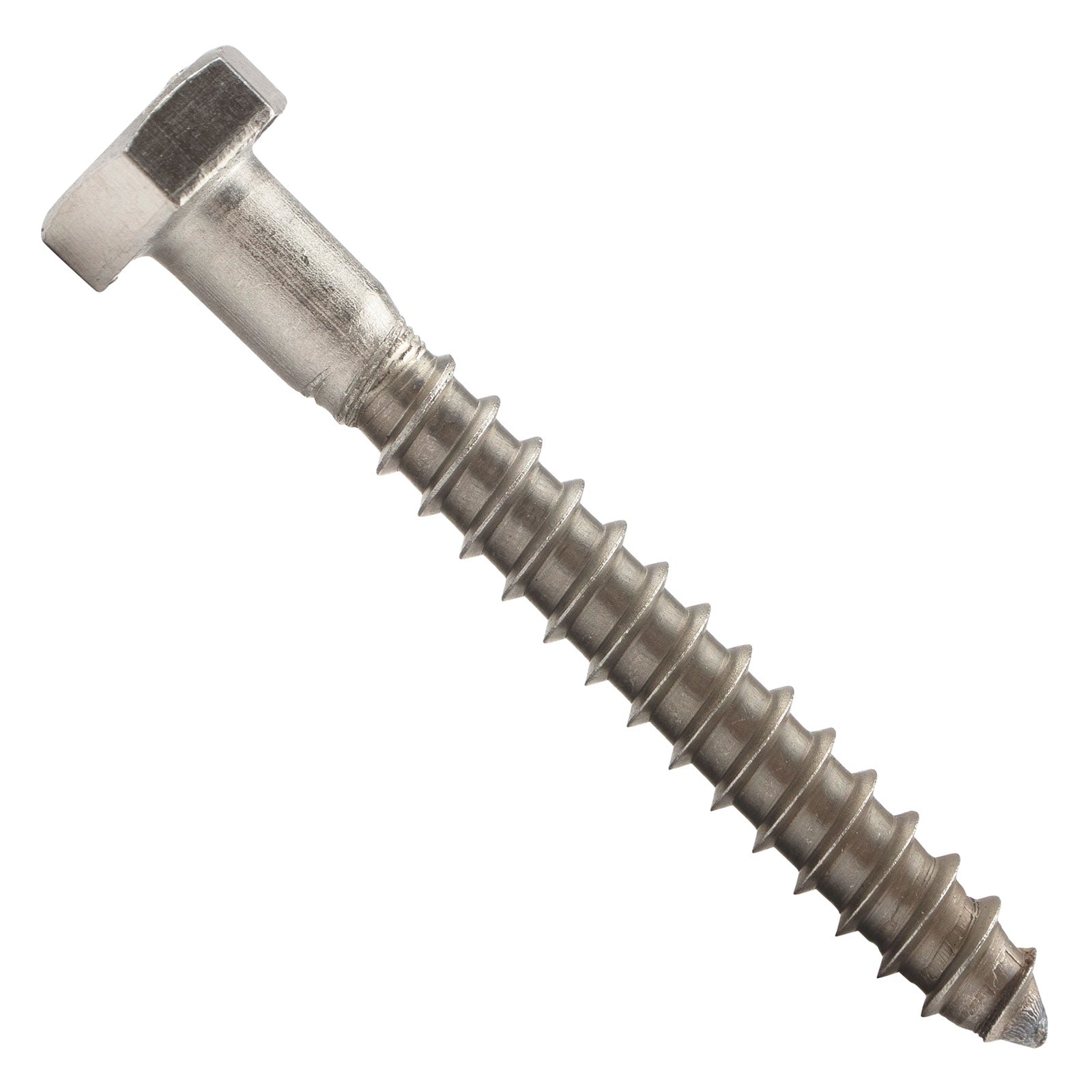 3/8"-7 x 4" Conquest Hex Head Lag Bolt for Wood - 304 Stainless Steel