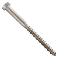 3/8"-7 x 4-1/2" Conquest Hex Head Lag Bolt for Wood - 304 Stainless Steel