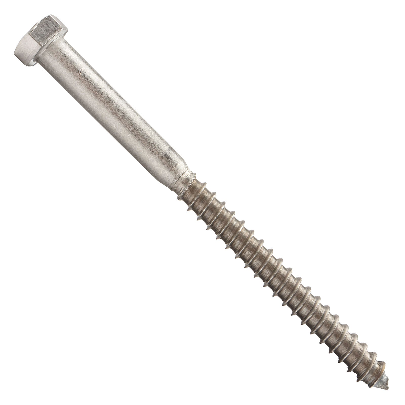 3/8"-7 x 5" Conquest Hex Head Lag Bolt for Wood - 304 Stainless Steel