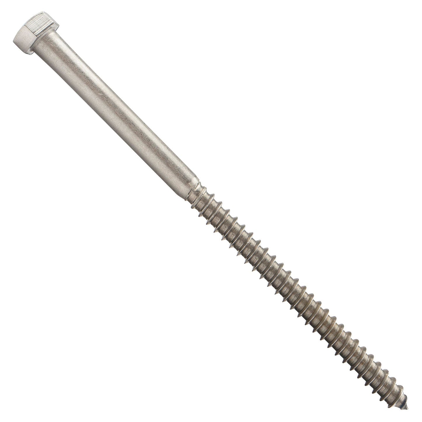 3/8"-7 x 7" Conquest Hex Head Lag Bolt for Wood - 304 Stainless Steel