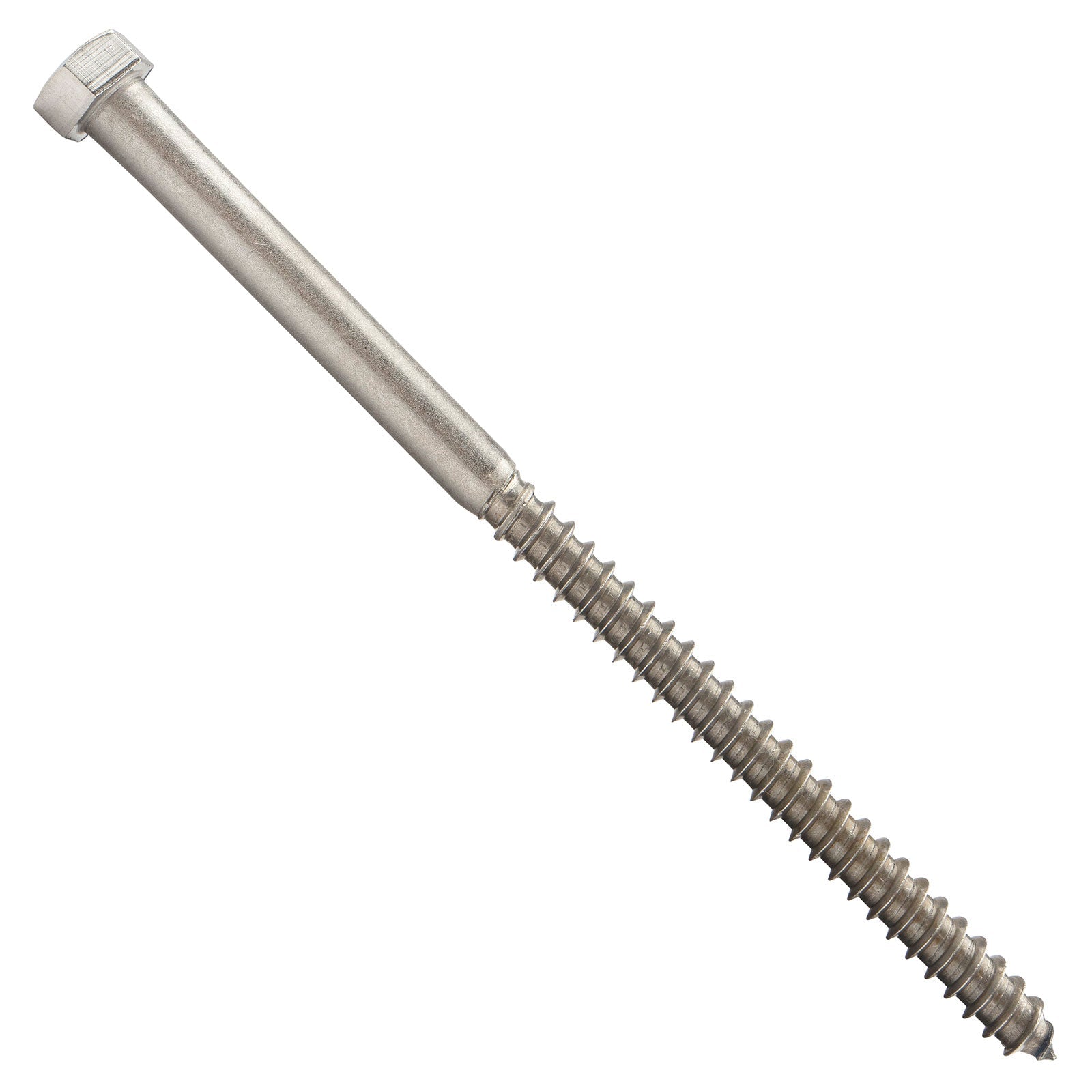 3/8"-7 x 7" Conquest Hex Head Lag Bolt for Wood - 304 Stainless Steel