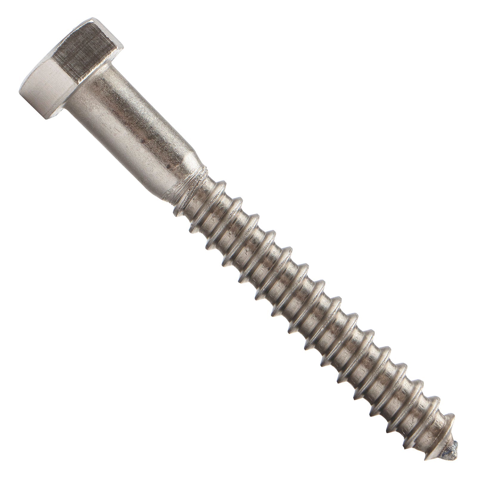 5/16"-9 x 2-1/2" Conquest Hex Head Lag Bolt for Wood - 304 Stainless Steel