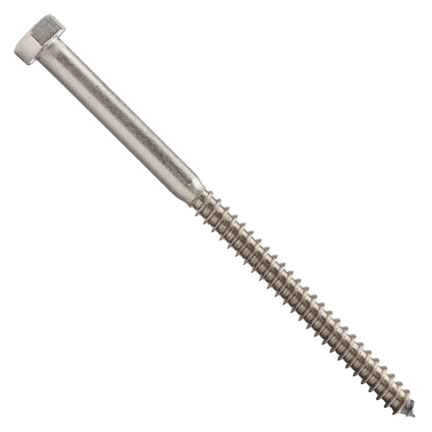 5/16"-9 x 5" Conquest Hex Head Lag Bolt for Wood - 304 Stainless Steel