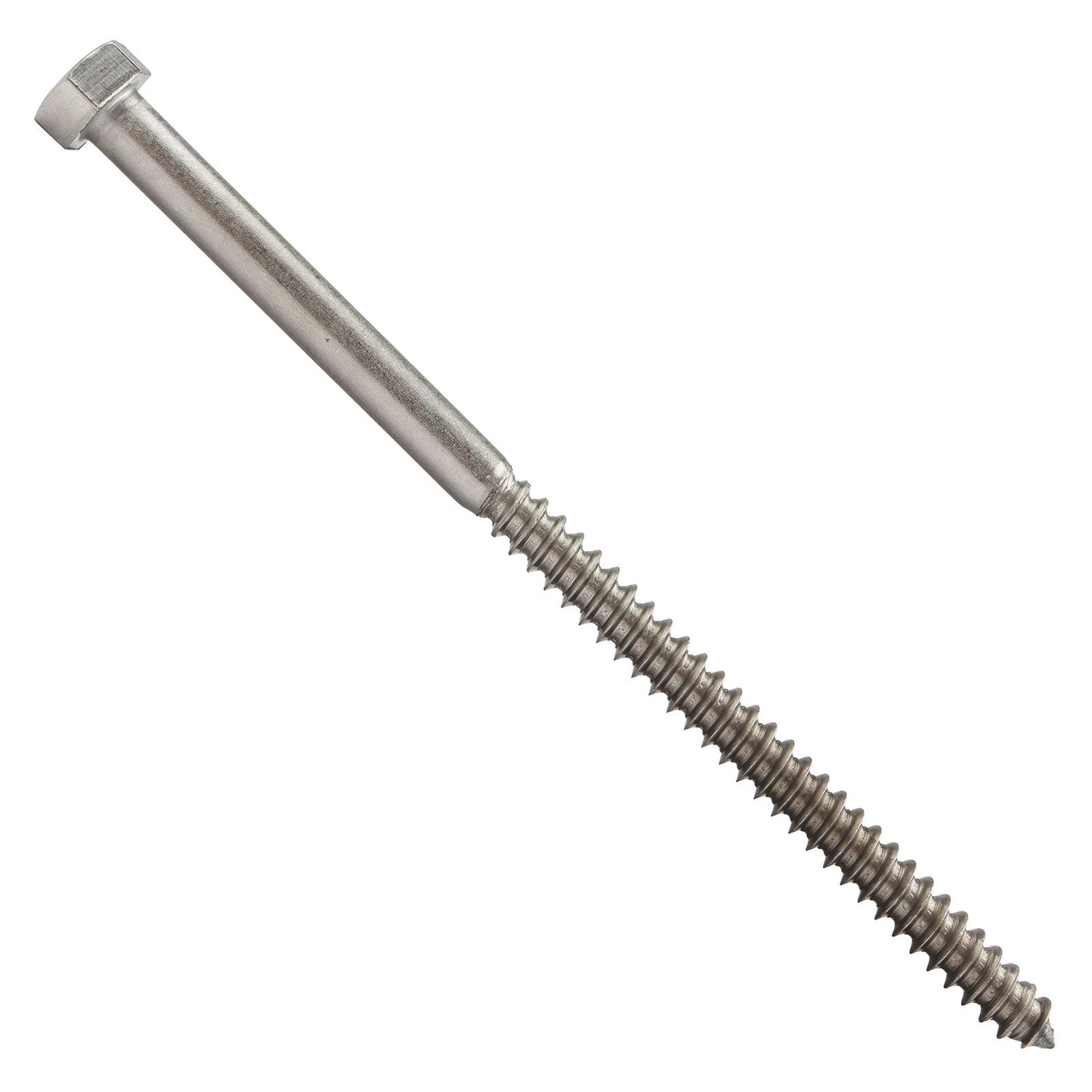 5/16"-9 x 6" Conquest Hex Head Lag Bolt for Wood - 304 Stainless Steel