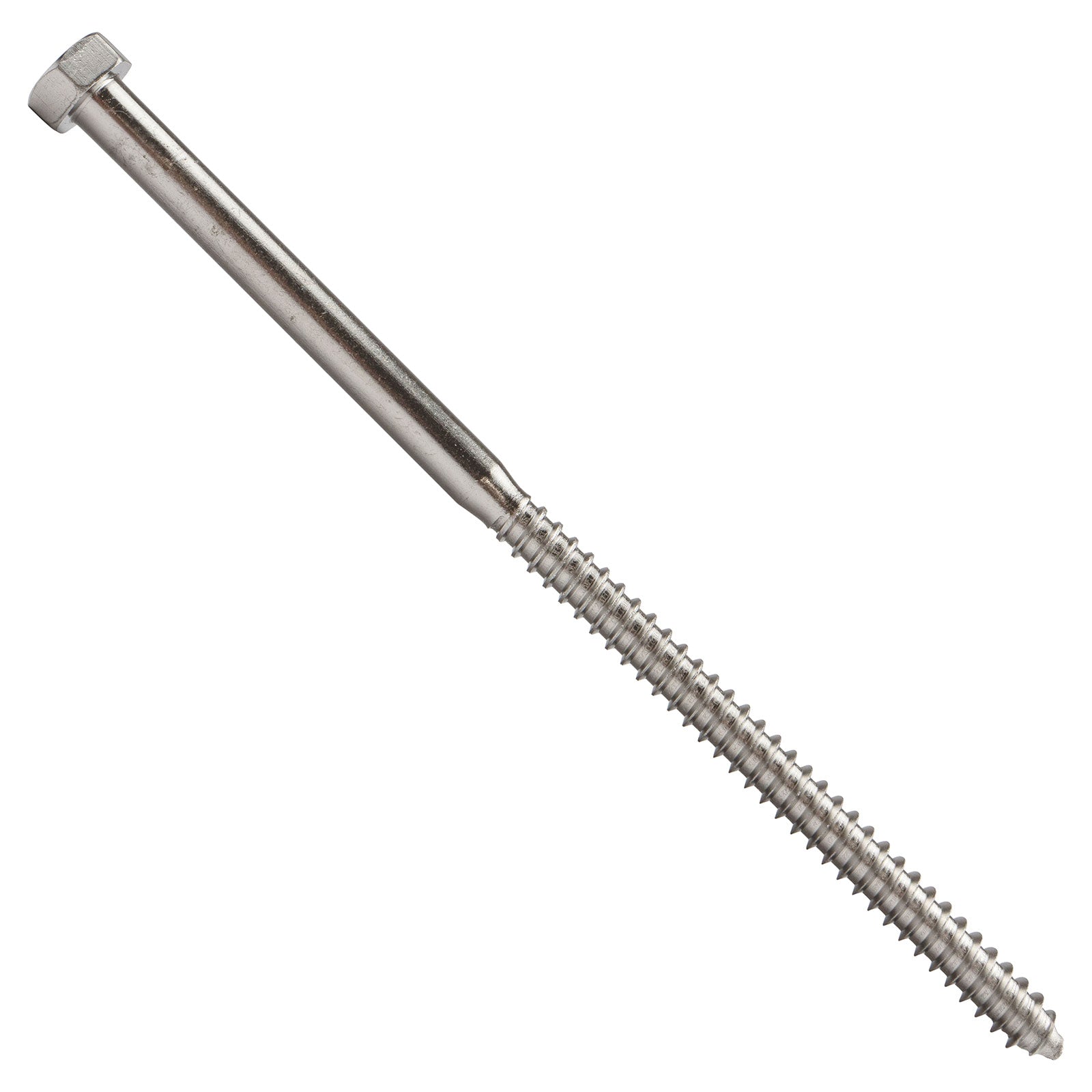 5/16"-9 x 7" Conquest Hex Head Lag Bolt for Wood - 304 Stainless Steel