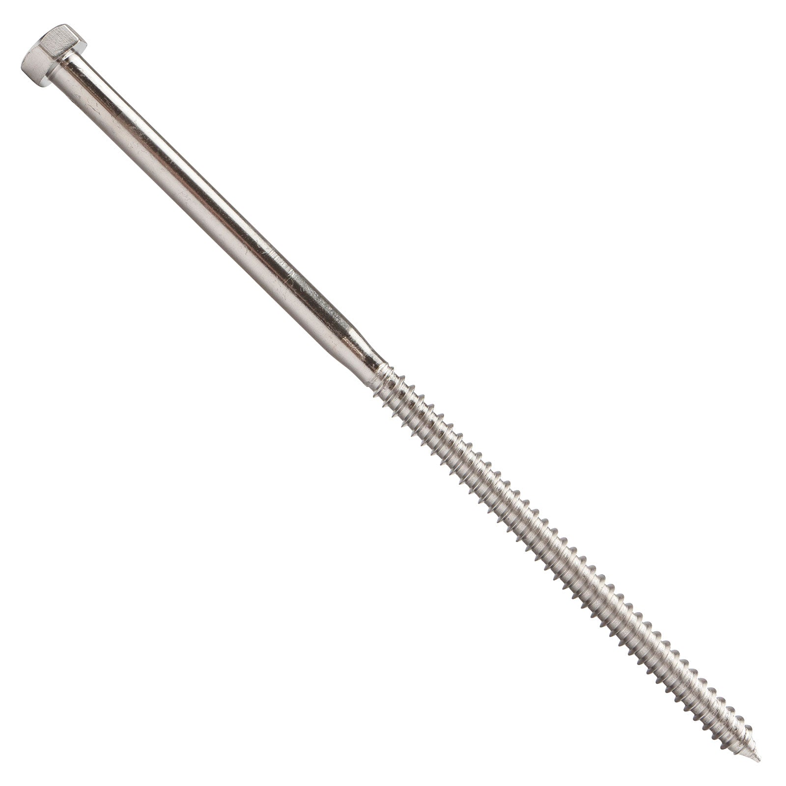 5/16"-9 x 8" Conquest Hex Head Lag Bolt for Wood - 304 Stainless Steel