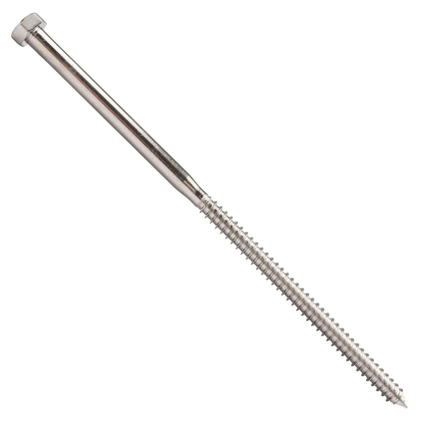5/16"-9 x 8" Conquest Hex Head Lag Bolt for Wood - 304 Stainless Steel